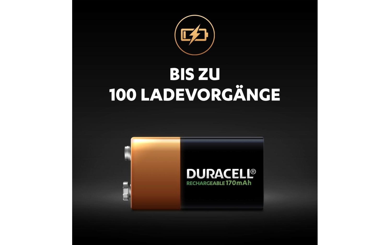 Duracell Akku Recharge 9 V 170 mAh 1 Stück