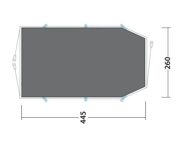 Outwell Zeltunterlage Footprint Starhill 4, 445 cm x 260 cm Outwell Zeltunterlage Footprint Starhill 4, 445 cm x 260 cm