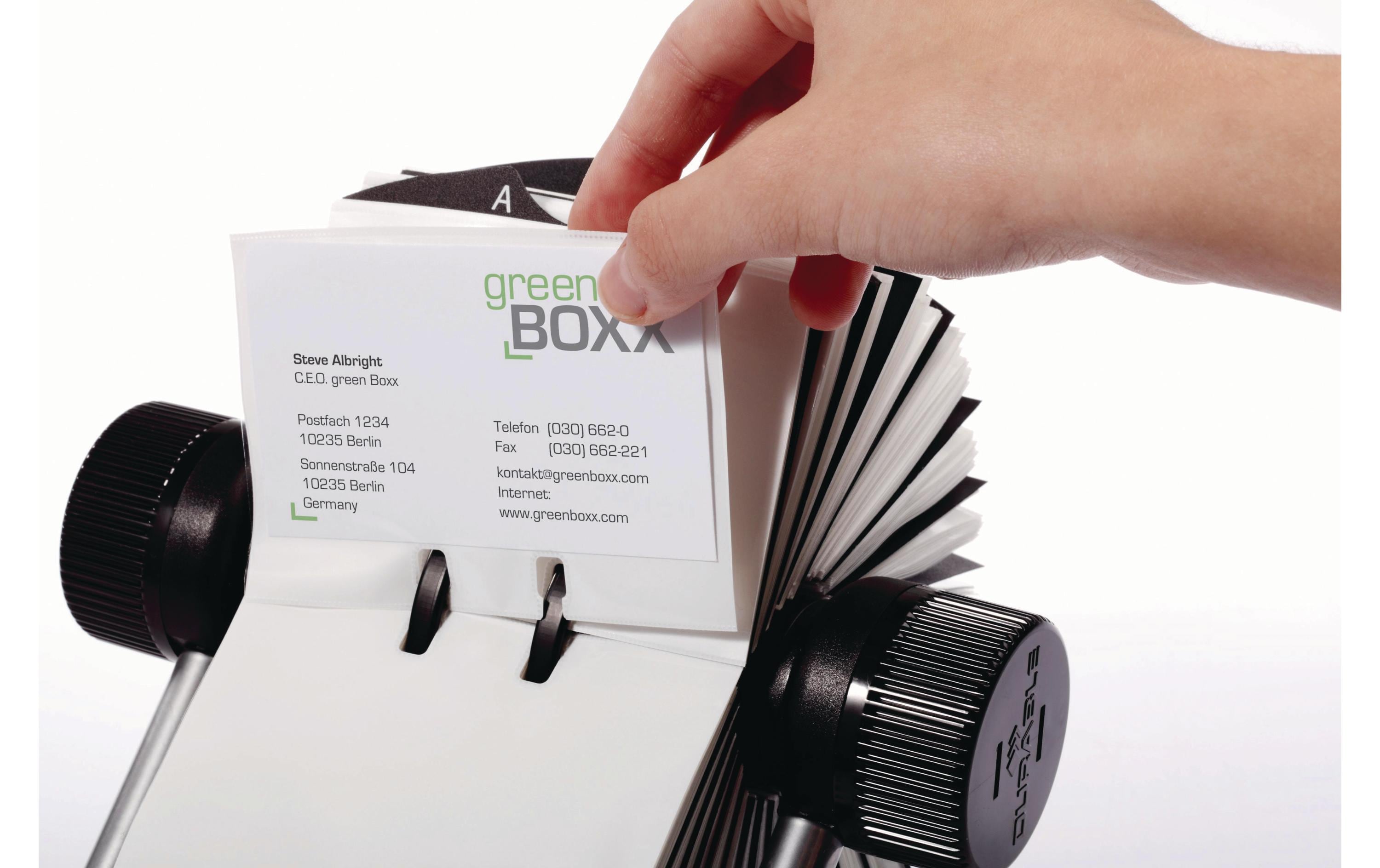 DURABLE Visitenkartenhalter Visifix 200 Stück