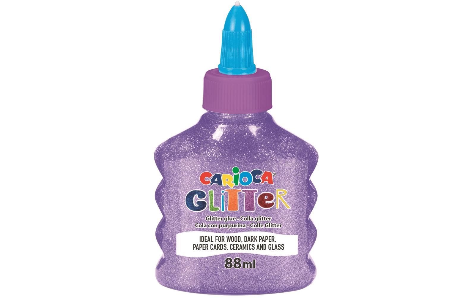 Carioca Bastelkleber Glitter Neon 88 ml, Neonviolett Carioca Bastelkleber Glitter Neon 88 ml, Neonviolett