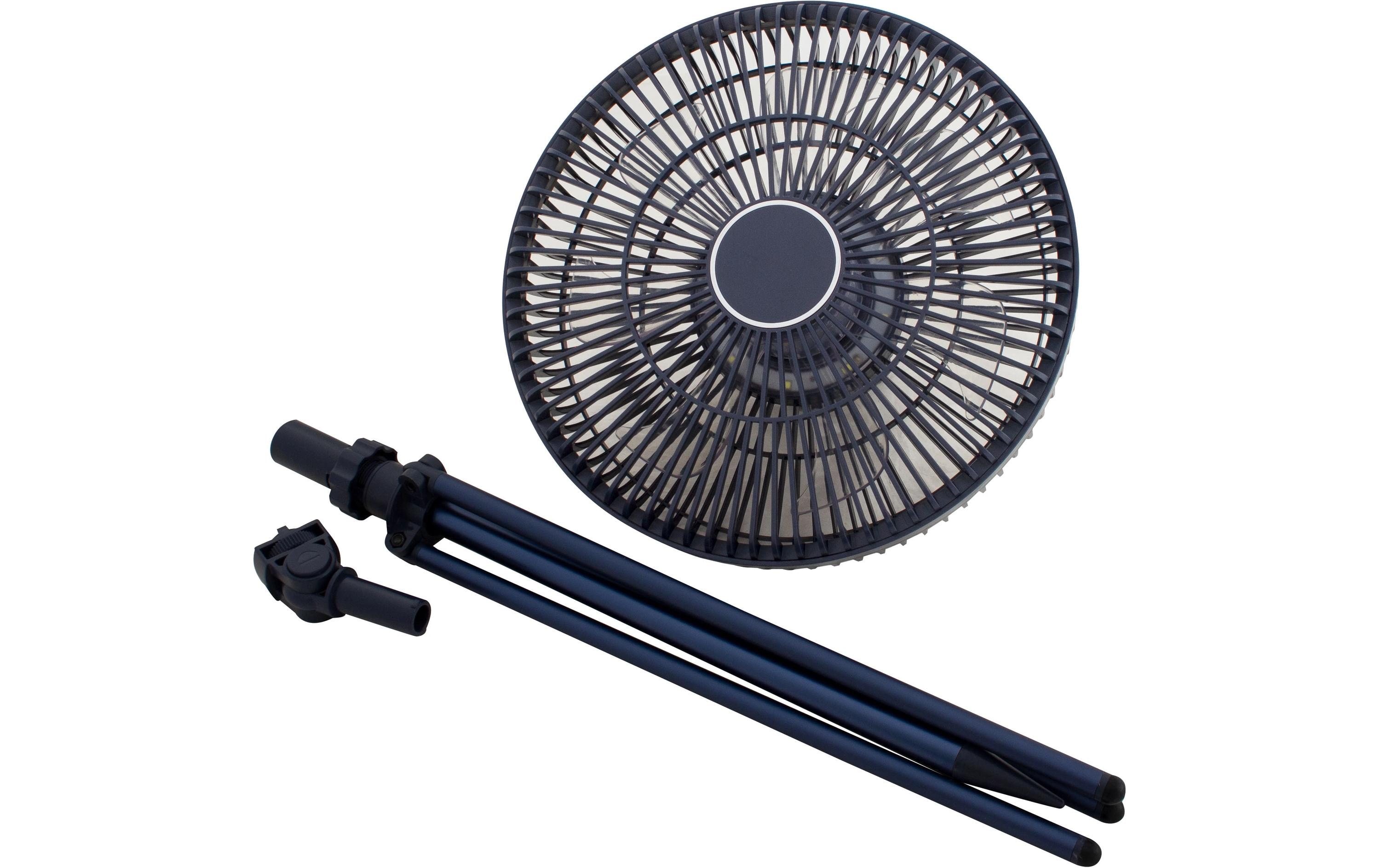 Eurotrail Wiederaufladbarer Ventilator Marineblau