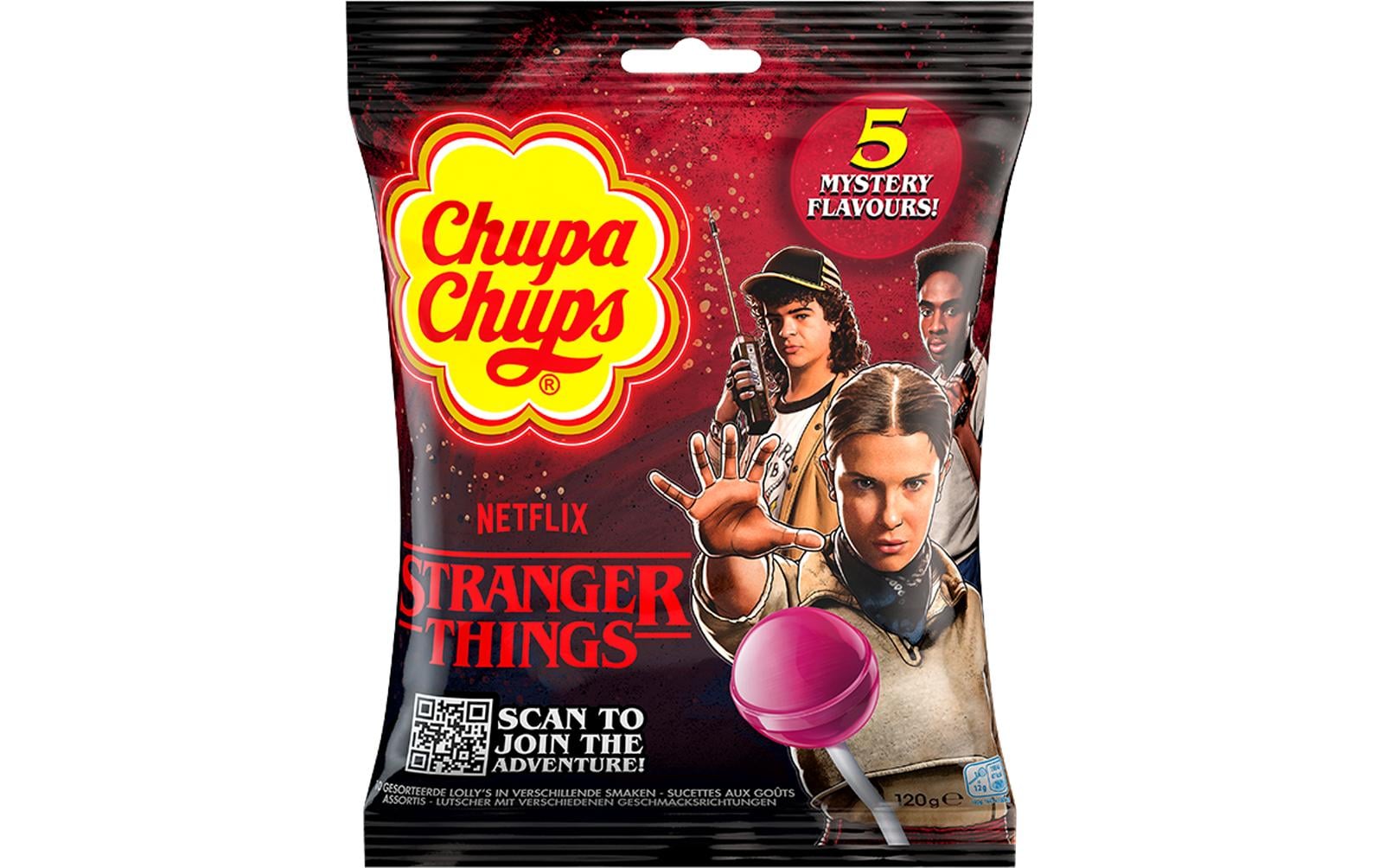 Chupa Chups Lollipop Stranger Things 5 Geschmack, 120 g