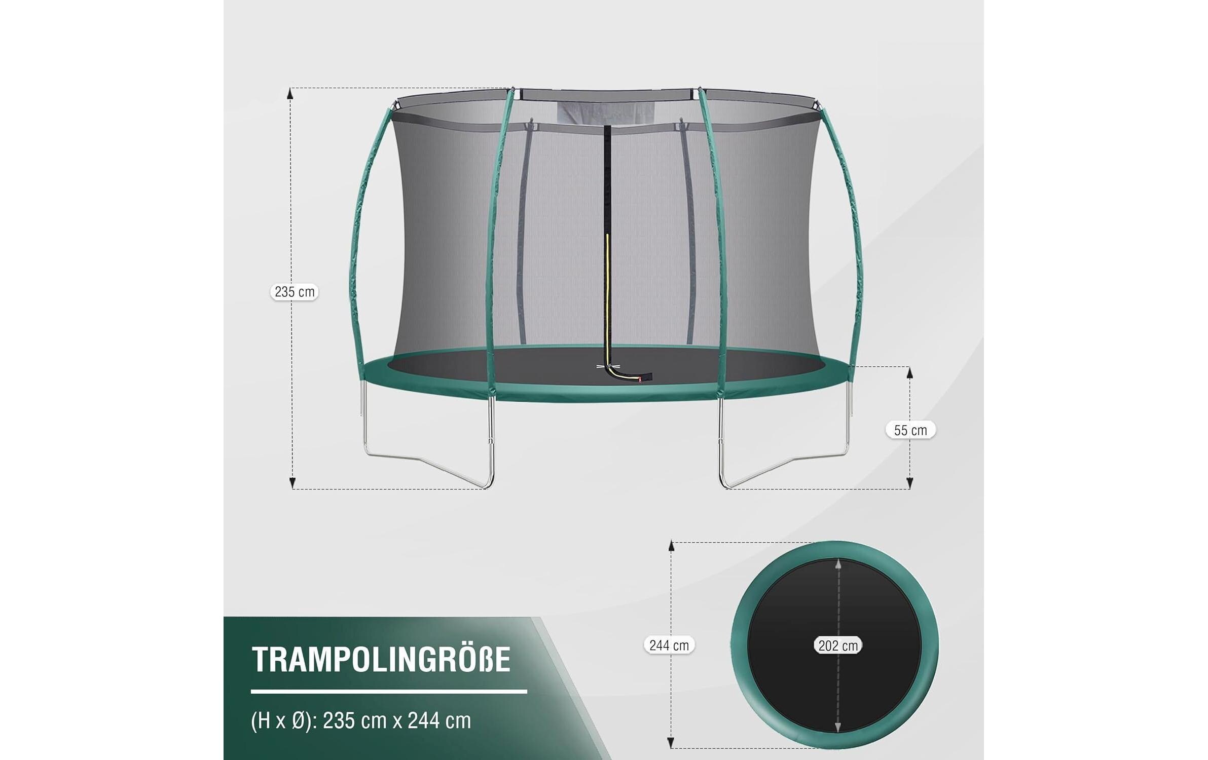 KOOR Trampolin mit Leiter Ø 244 cm