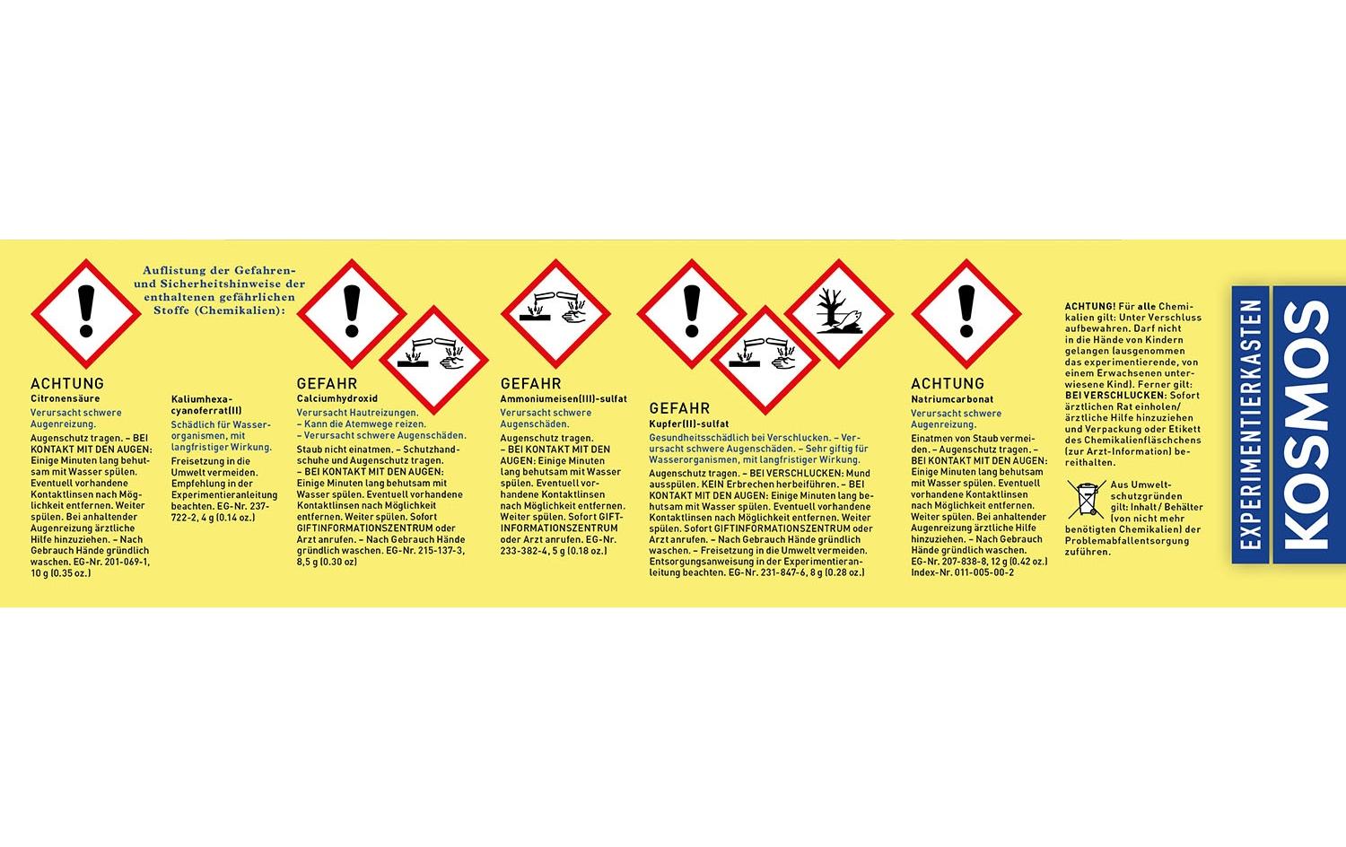 Kosmos Experimentierkasten Chemielabor C 1000