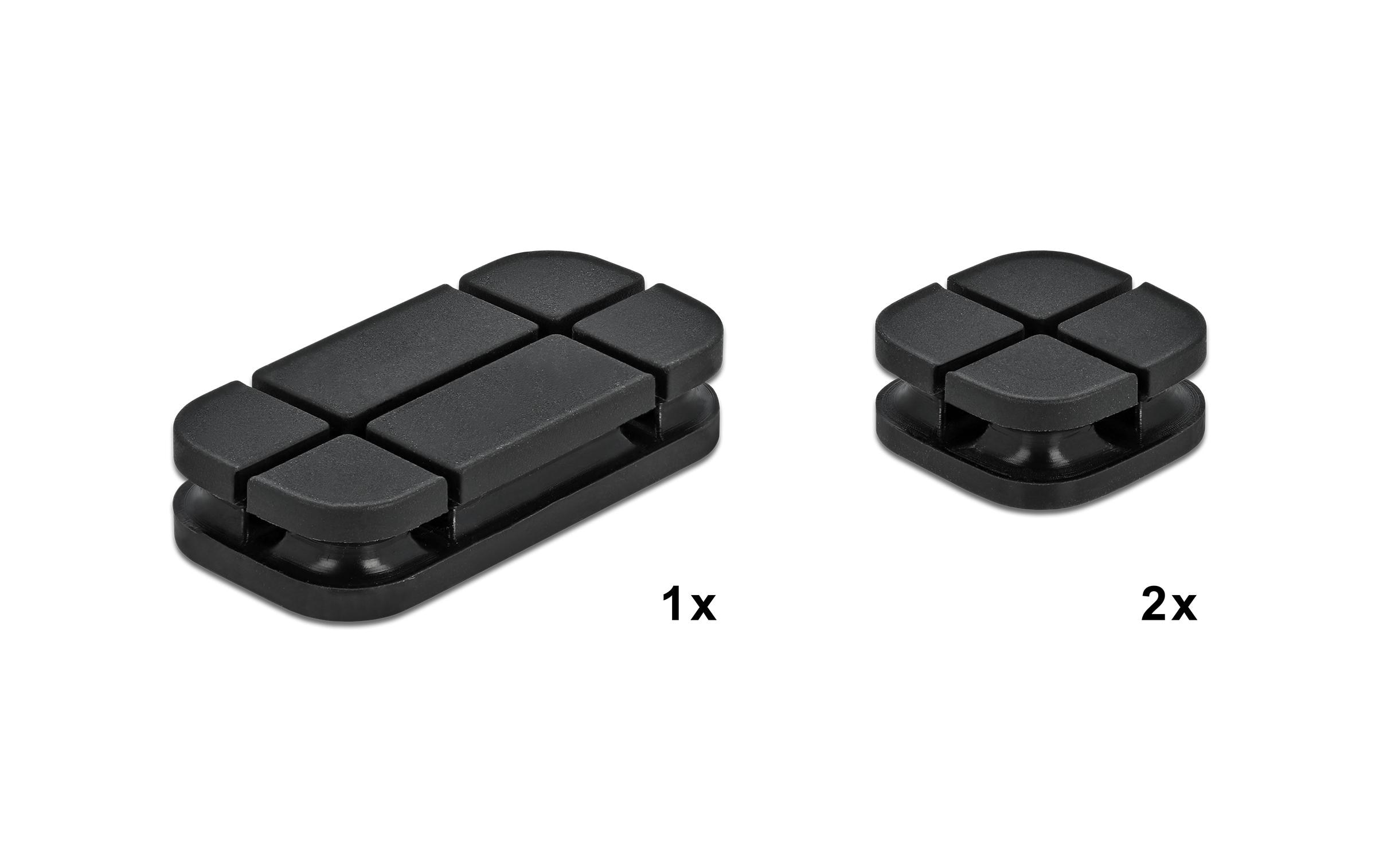 Delock Kabelhalter Kabelhalter Kombi Set 3 Stück Delock Kabelhalter Kabelhalter Kombi Set 3 Stück