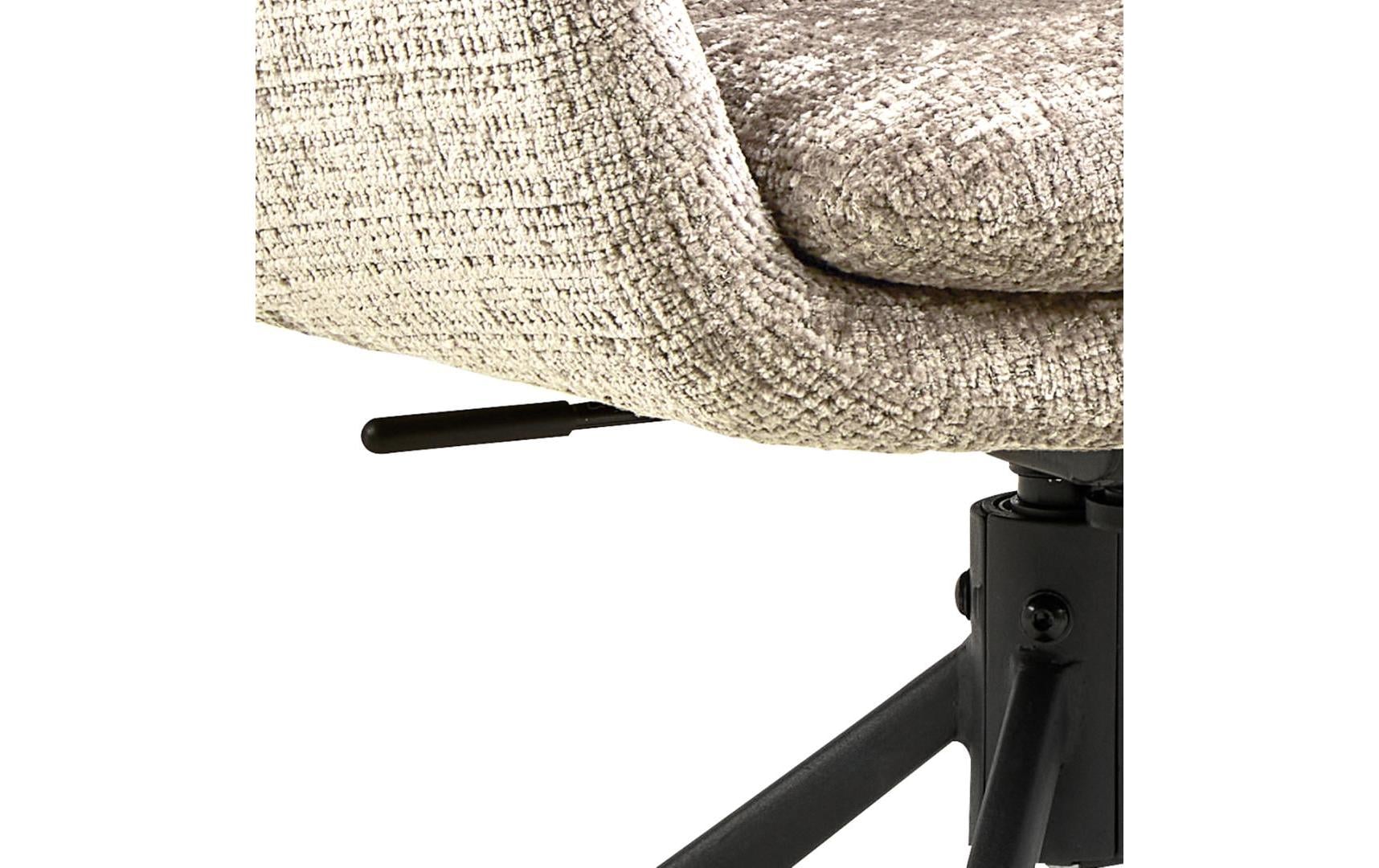 AC Design Stuhl Edgar Beige/Schwarz, 2 Stück