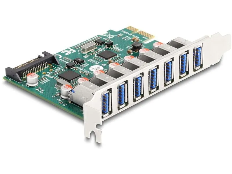 Delock PCI-Express-Karte zu 7x USB A 3.0