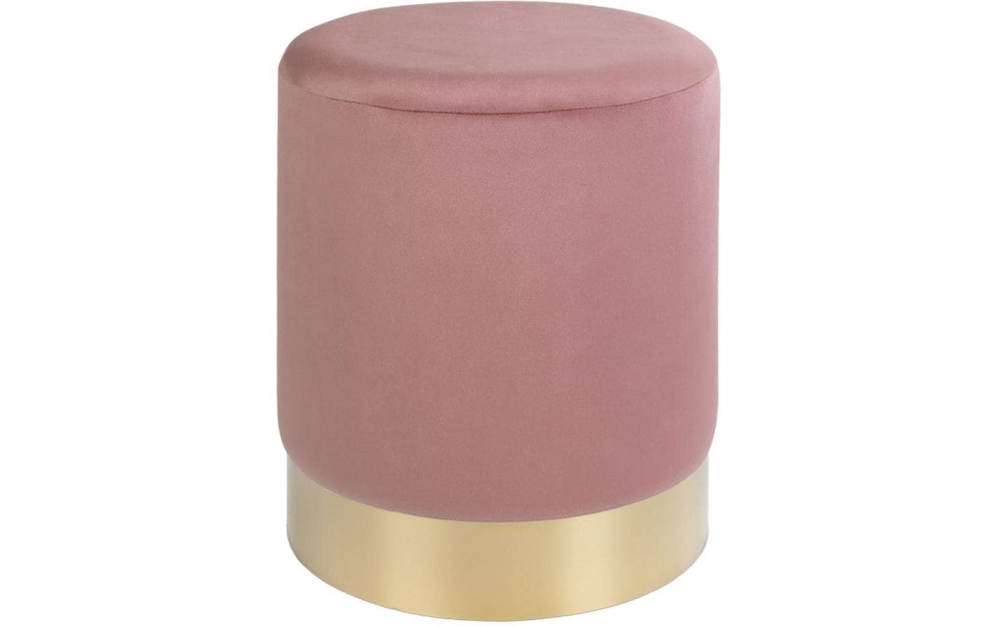 House Nordic Hocker Gamby Ø 34 cm, Messing/Rosa
