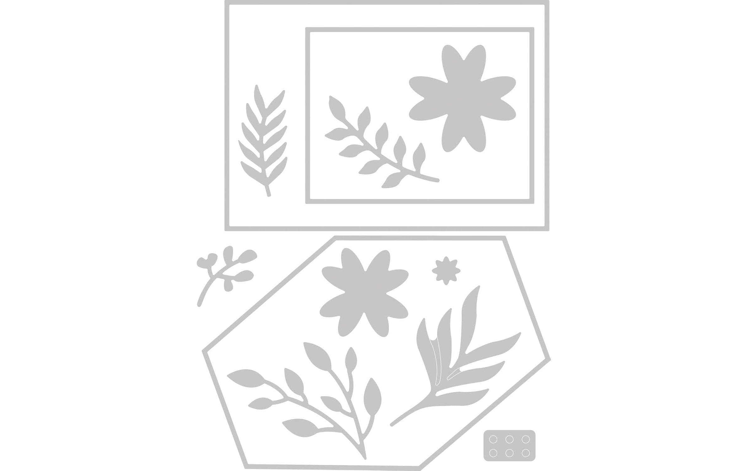 Sizzix Stanzschablone Blumenrahmen , Blatt Sizzix Stanzschablone Blumenrahmen , Blatt