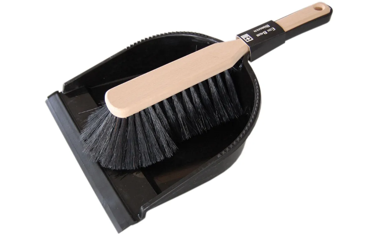 Edi Baur Kehrgarnitur Holz Hellbraun/Schwarz Edi Baur Kehrgarnitur Holz Hellbraun/Schwarz