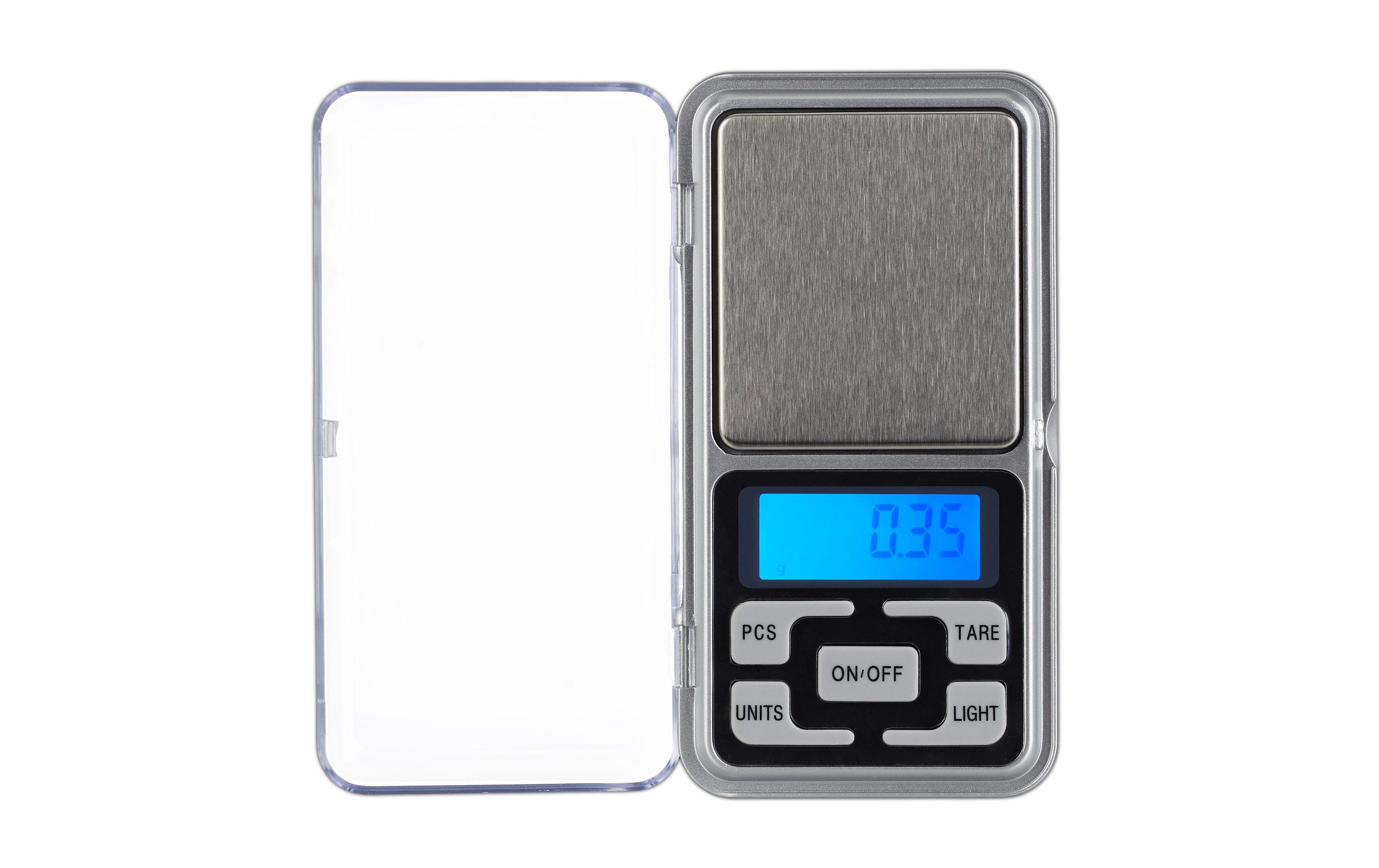 relaxdays Präzisionswaage Mini Silber