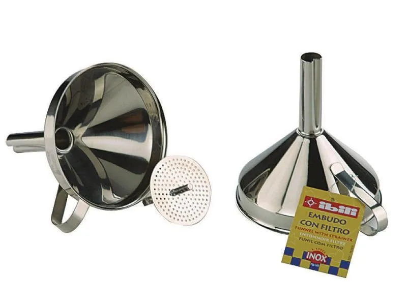 Ibili Trichter Schmal mit Filter Silber Ibili Trichter Schmal mit Filter Silber