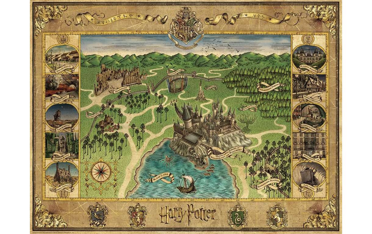 Ravensburger Puzzle Hogwarts Karte
