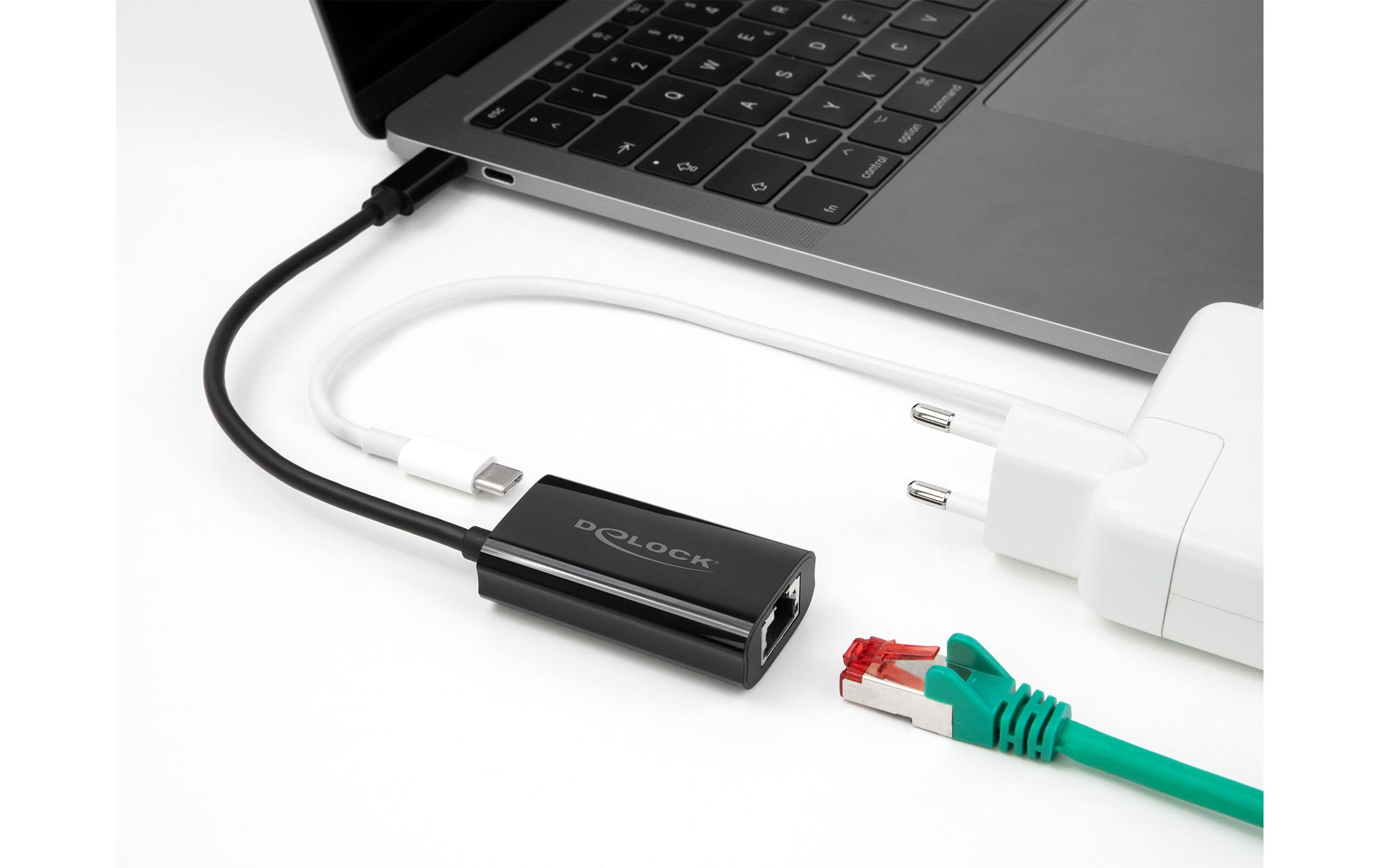 Delock Netzwerk-Adapter Gigabit mit Power Delivery 100 W USB Typ-C