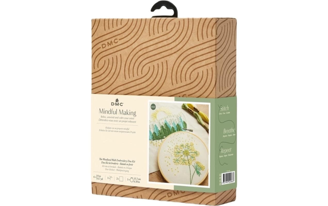DMC Stickset Mindful Making Duo Waldspaziergang, Ø 15.7 cm DMC Stickset Mindful Making Duo Waldspaziergang, Ø 15.7 cm