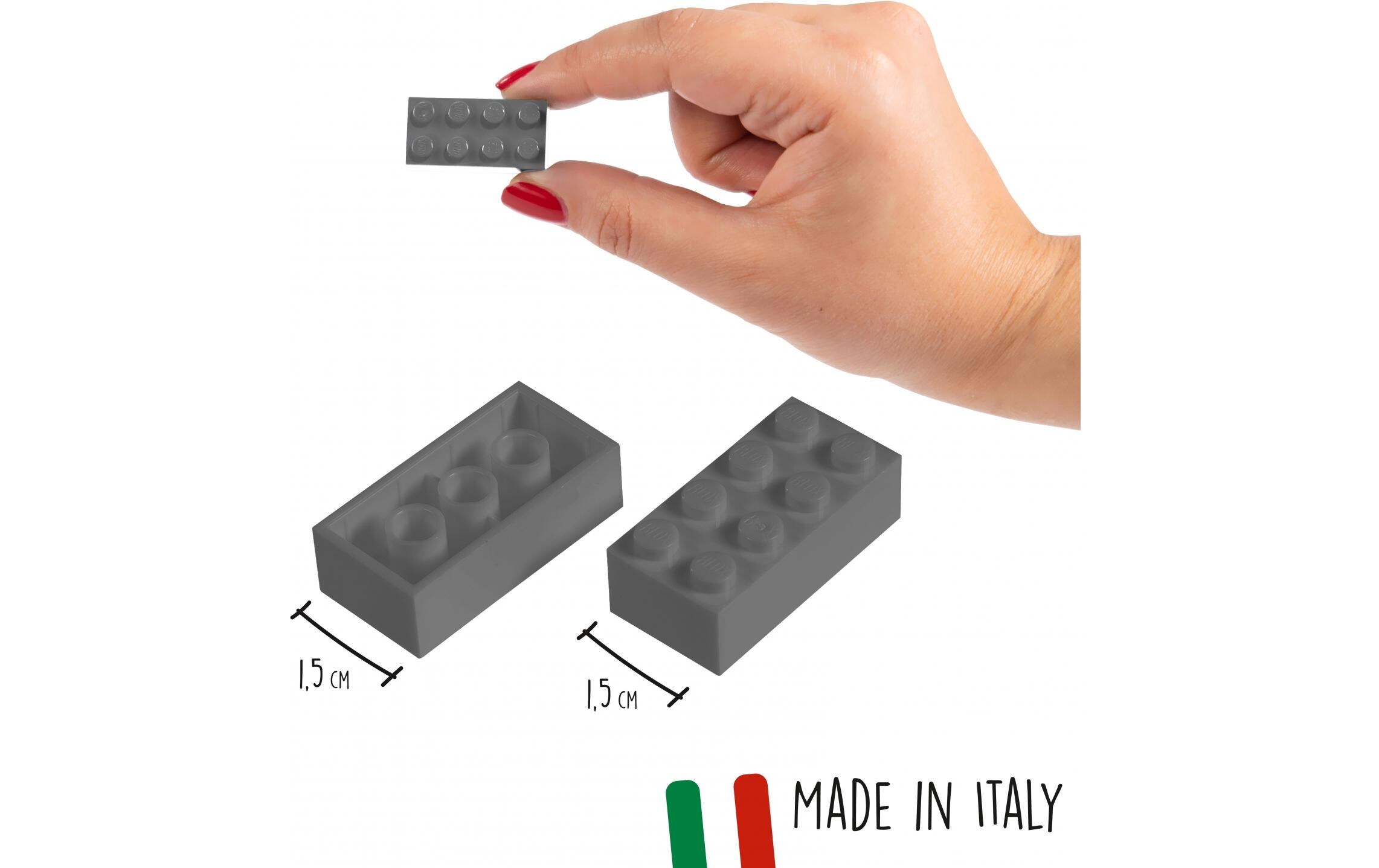 BLOX Bausteine 500 graue 8er Steine lose