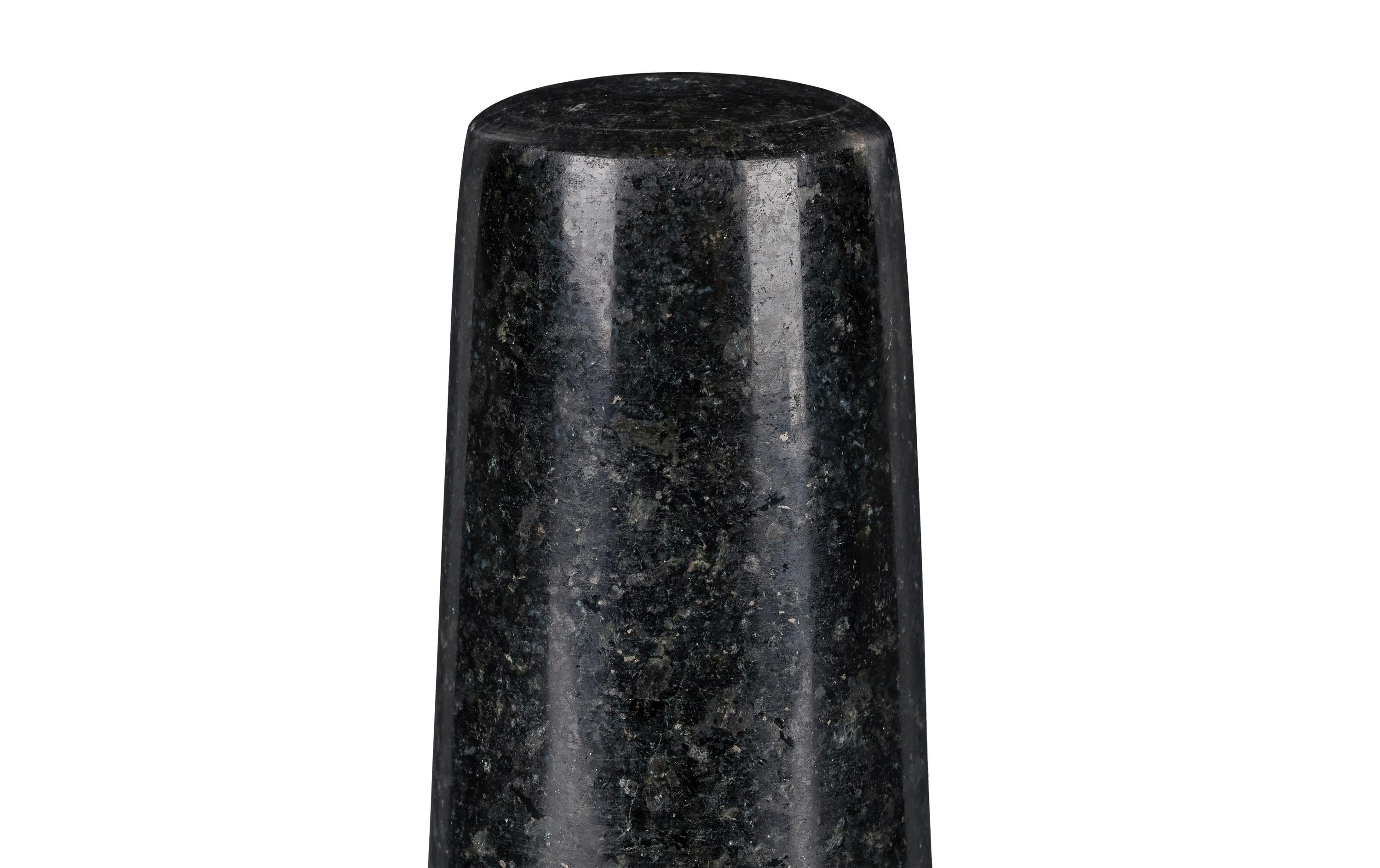 relaxdays Mörser mit Stössel 12 cm, Granit