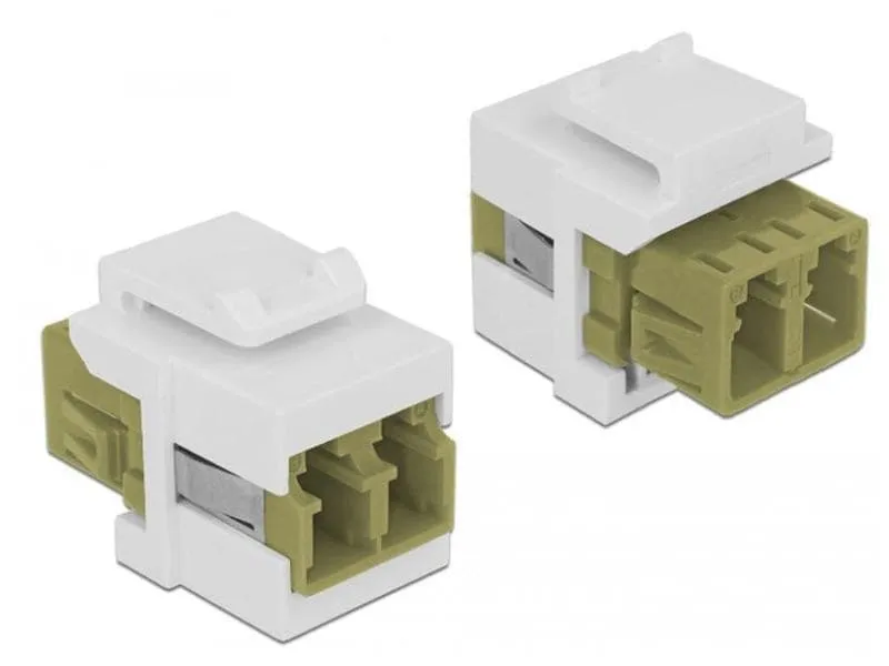 Delock Keystone-Modul LWL Multimode Duplex LC-LC, OM2