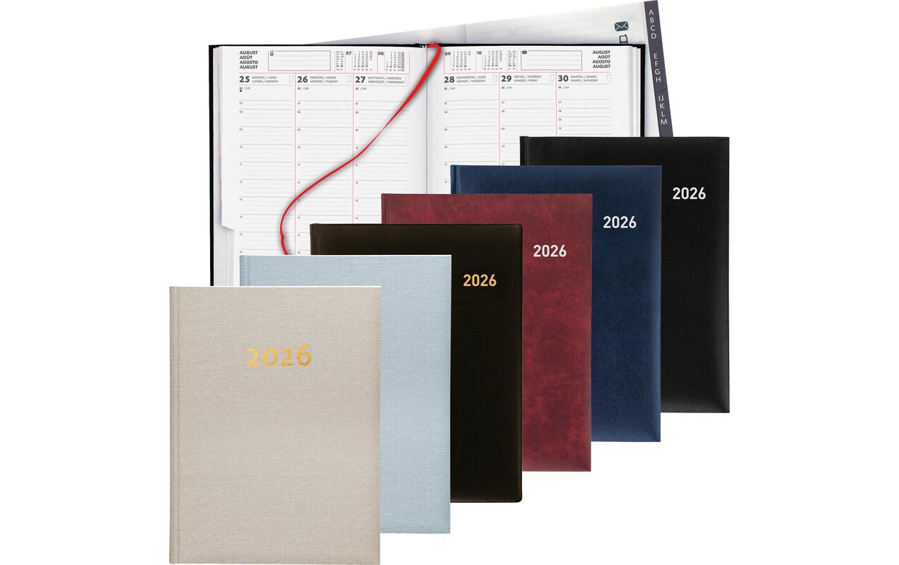 Biella Geschäftsagenda Orario Dunkelblau, 17.8 x 23.5 cm