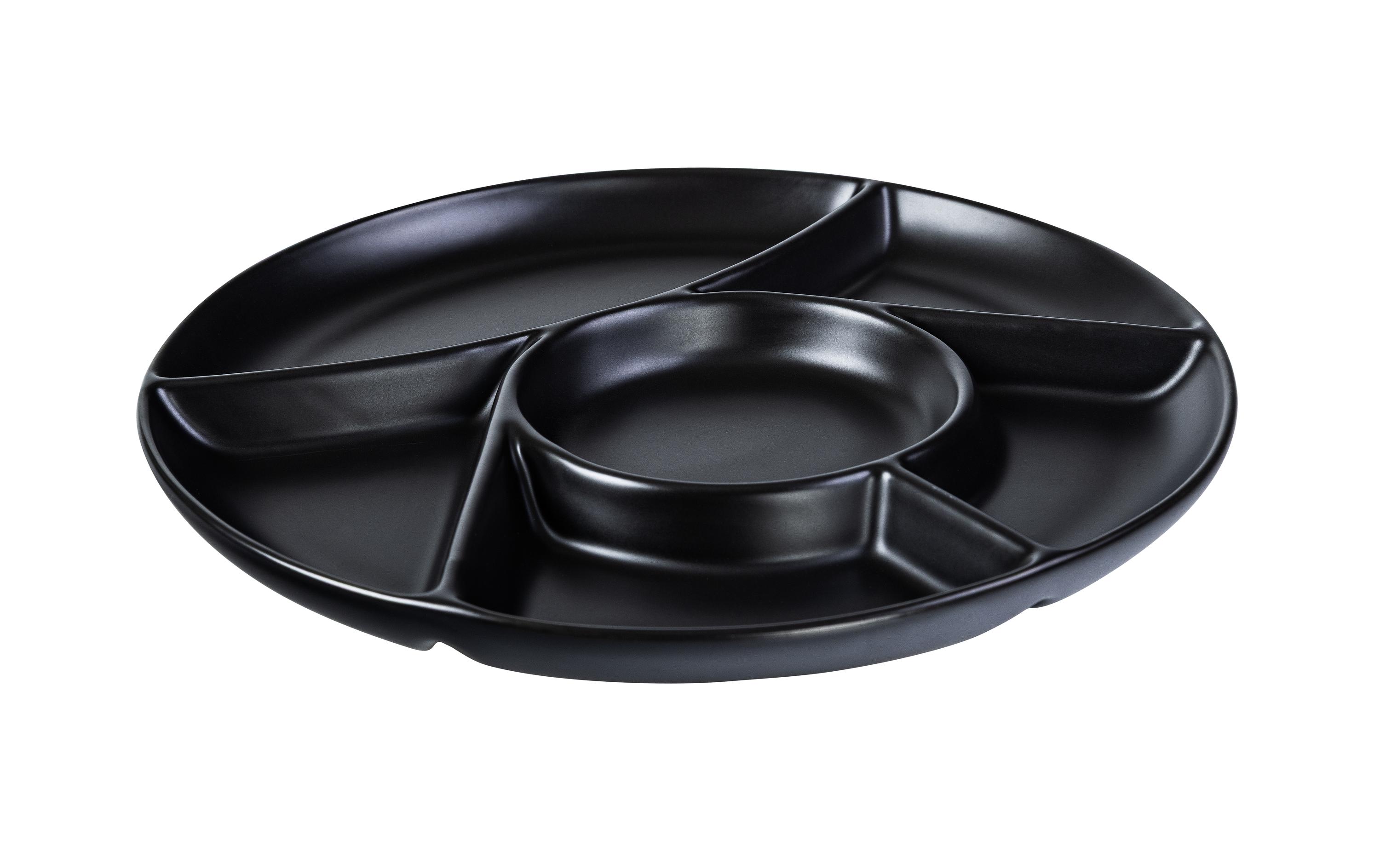 COCON Fondueteller 6 Stück Schwarz matt