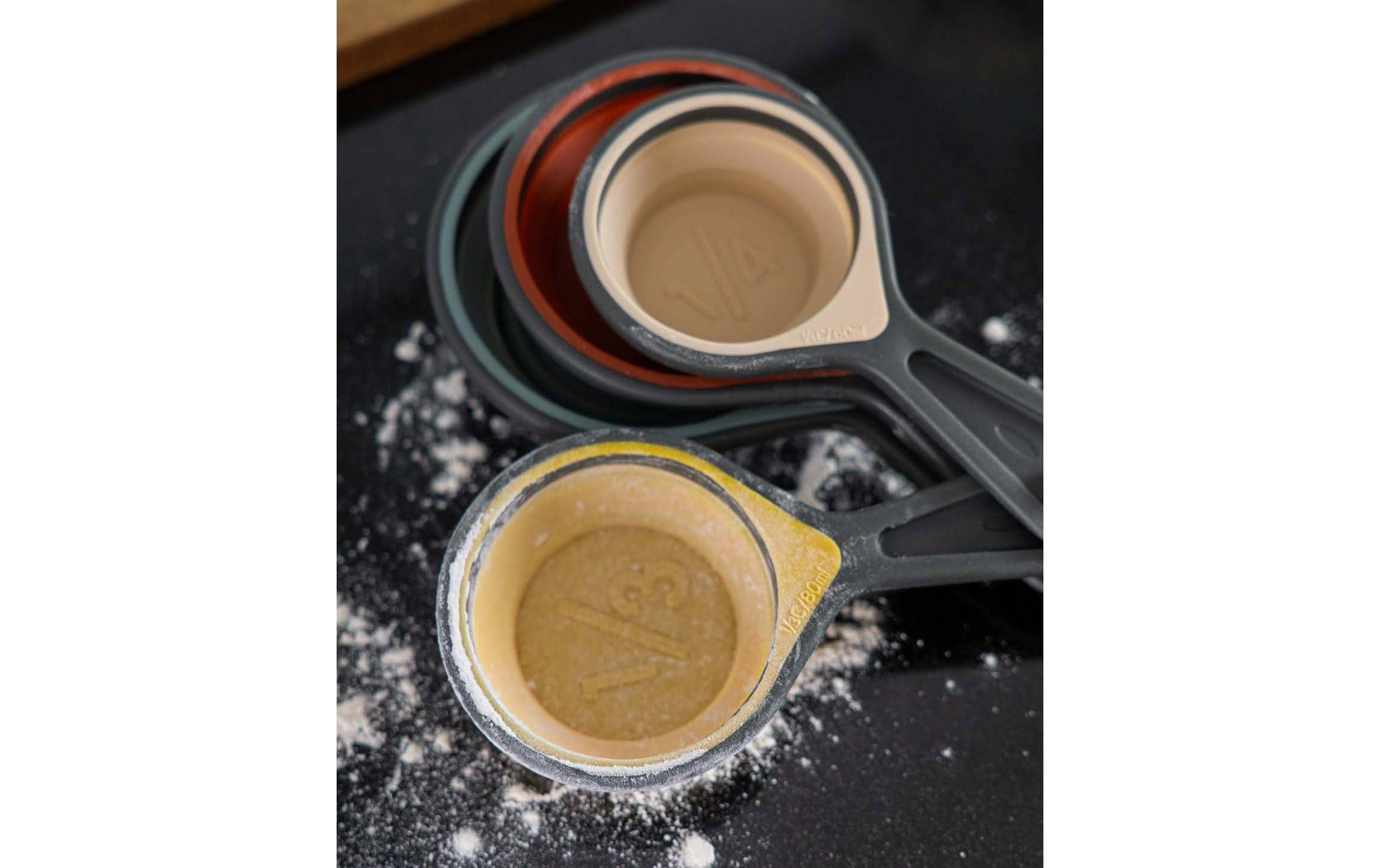 Esmée Messbecher 4er Set 1/4 dl bis 1 dl, Mehrfarbig