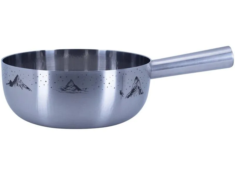 Nouvel Fondue-Caquelon Silber