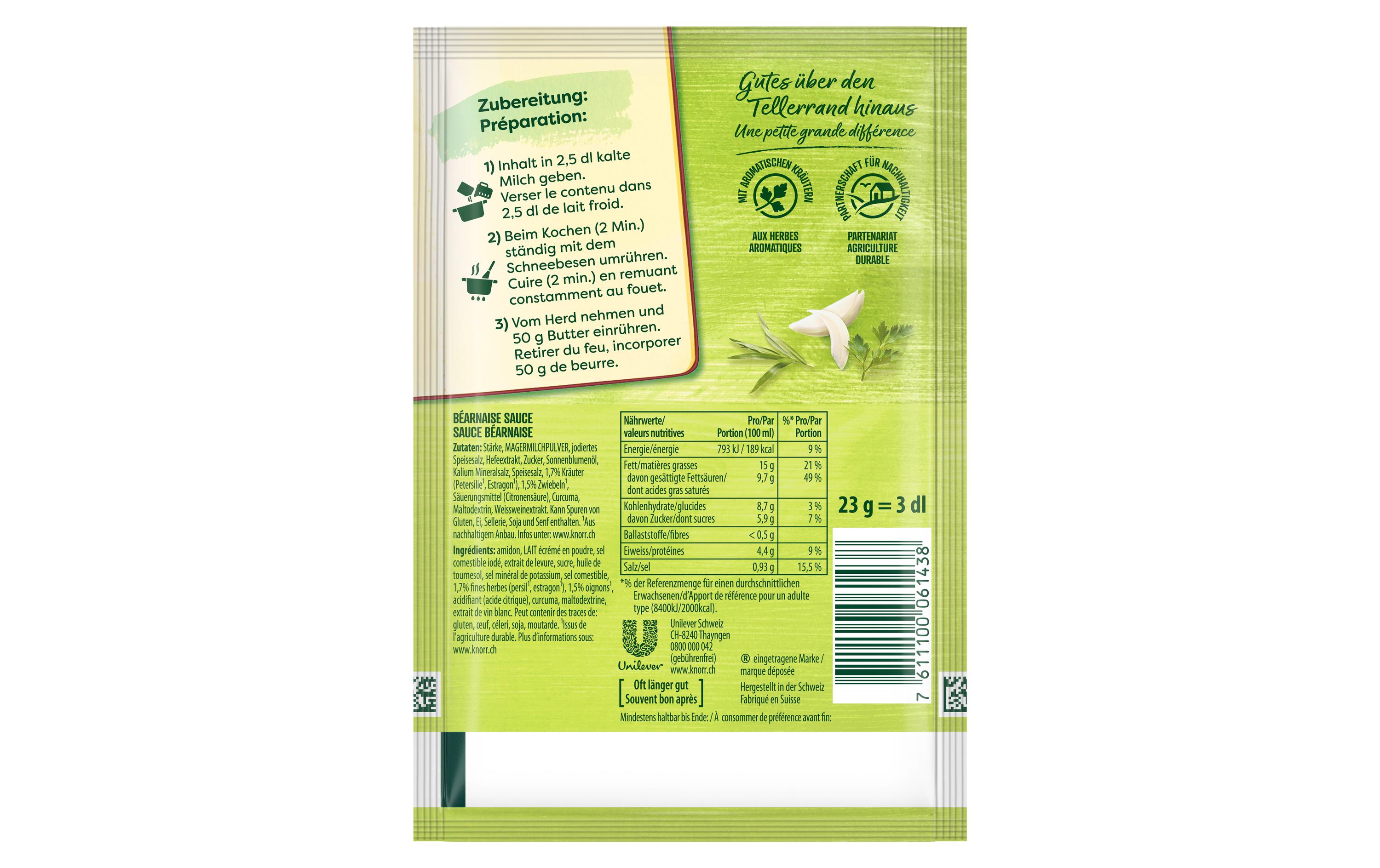 Knorr Béarnaise Sauce 230 g Knorr Béarnaise Sauce 230 g