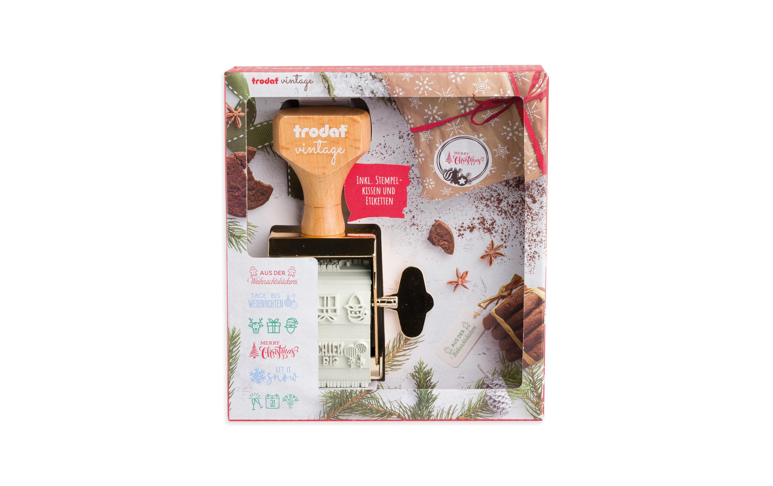 Trodat Motivstempel Vintage Weihnachten