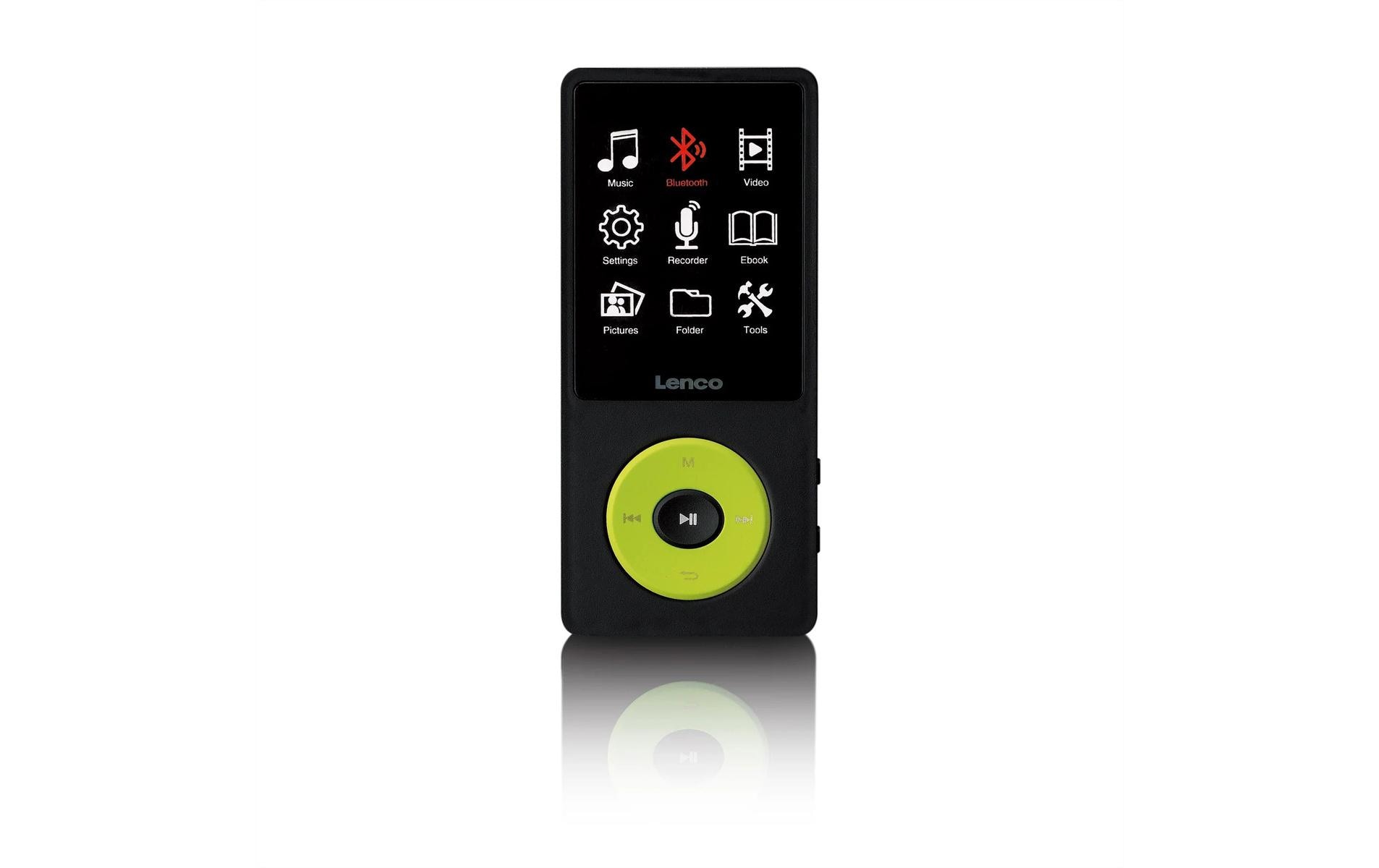 Lenco MP3 Player Xemio-860 Neongrün; Schwarz Lenco MP3 Player Xemio-860 Neongrün; Schwarz