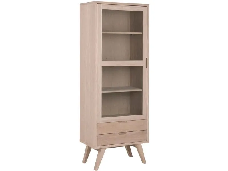AC Design Vitrine A-Line Hellbraun, 72 x 42 x 190 cm AC Design Vitrine A-Line Hellbraun, 72 x 42 x 190 cm