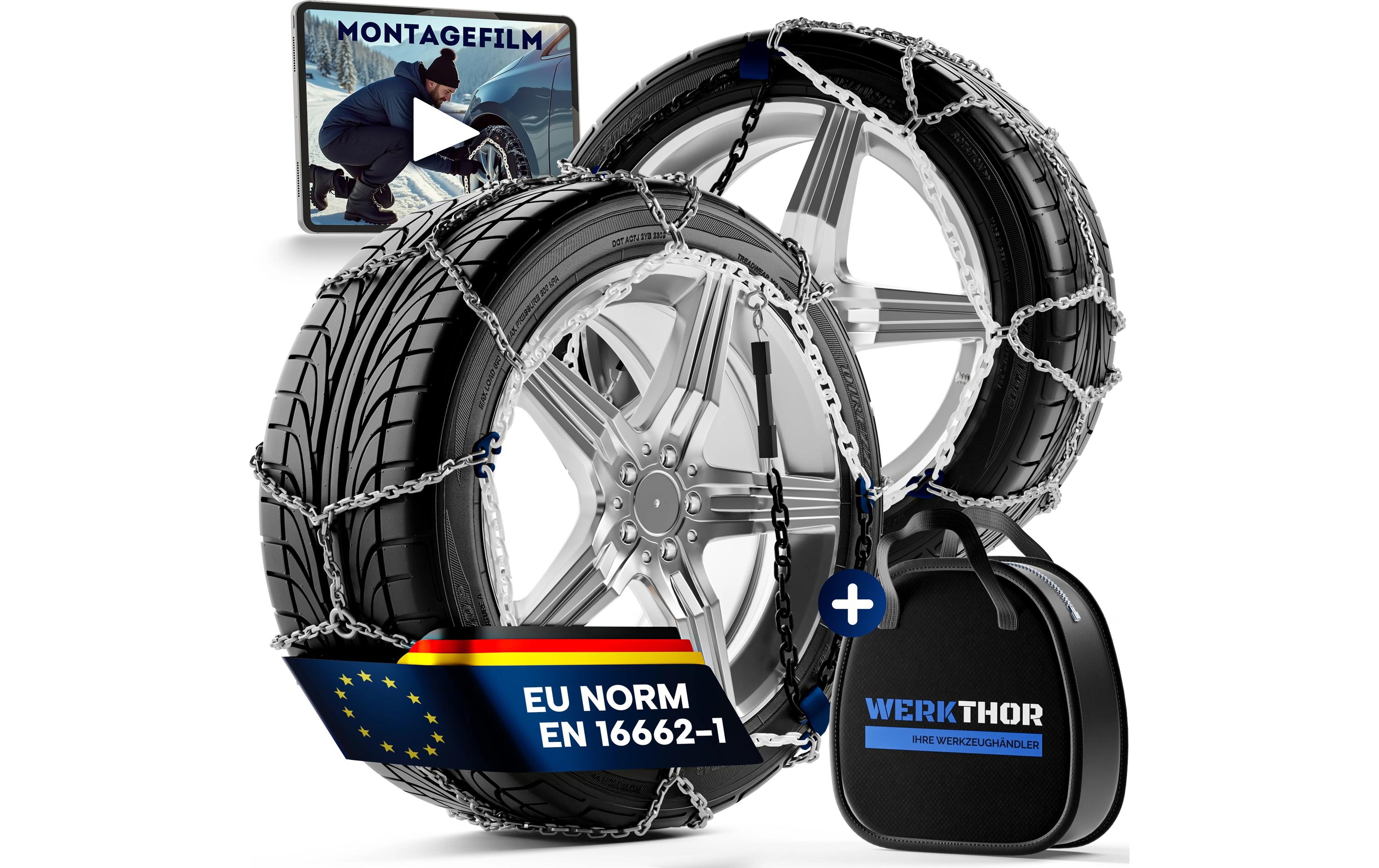 Werkthor Stahlschneekette WT 130 2er Set Werkthor Stahlschneekette WT 130 2er Set