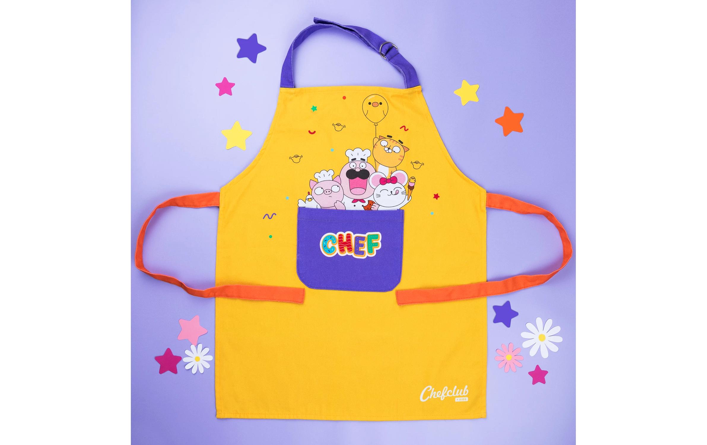 Chefclub Kochschürze mit Fronttasche Gelb