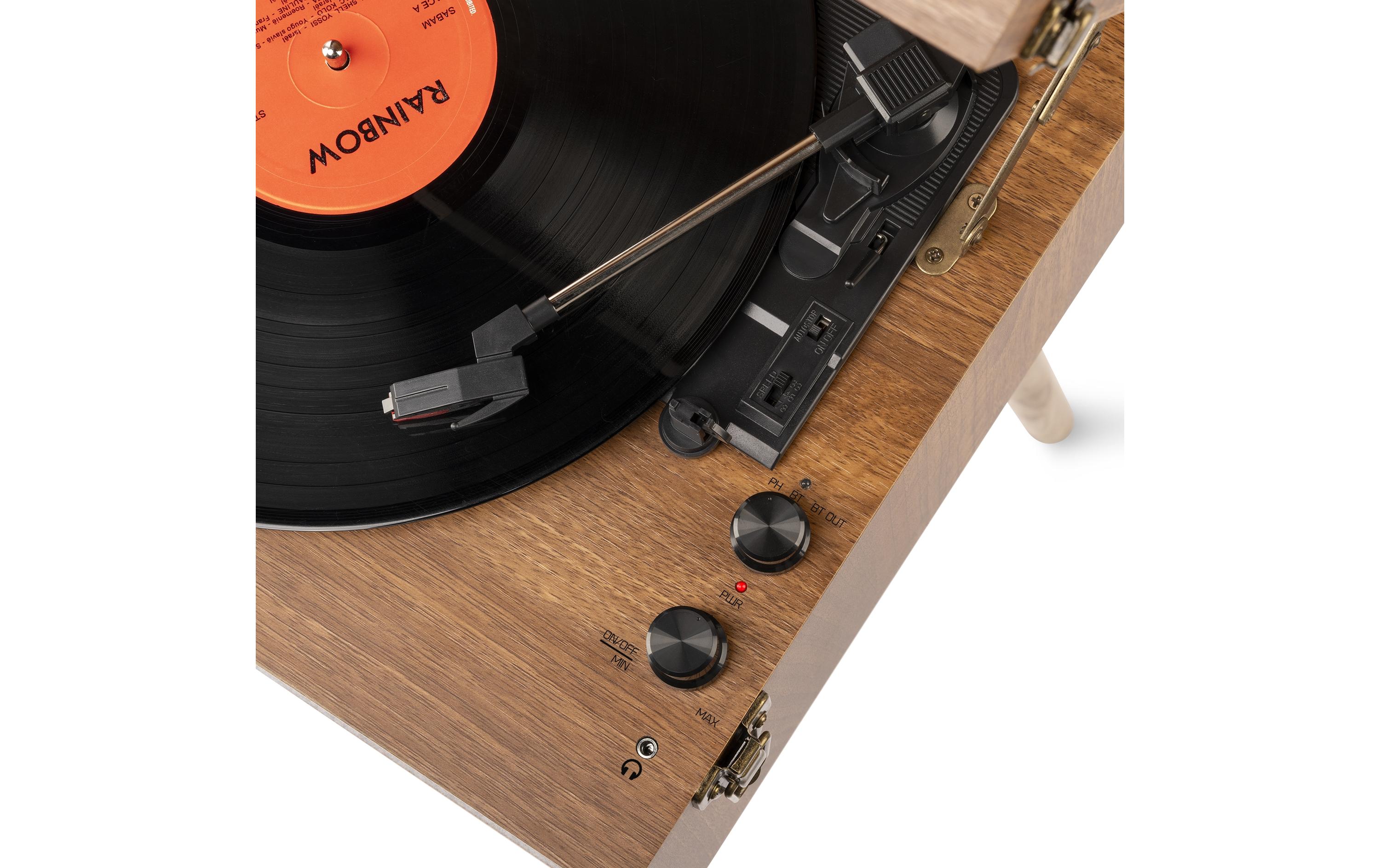 Audizio Plattenspieler mit Bluetooth Fremont Braun