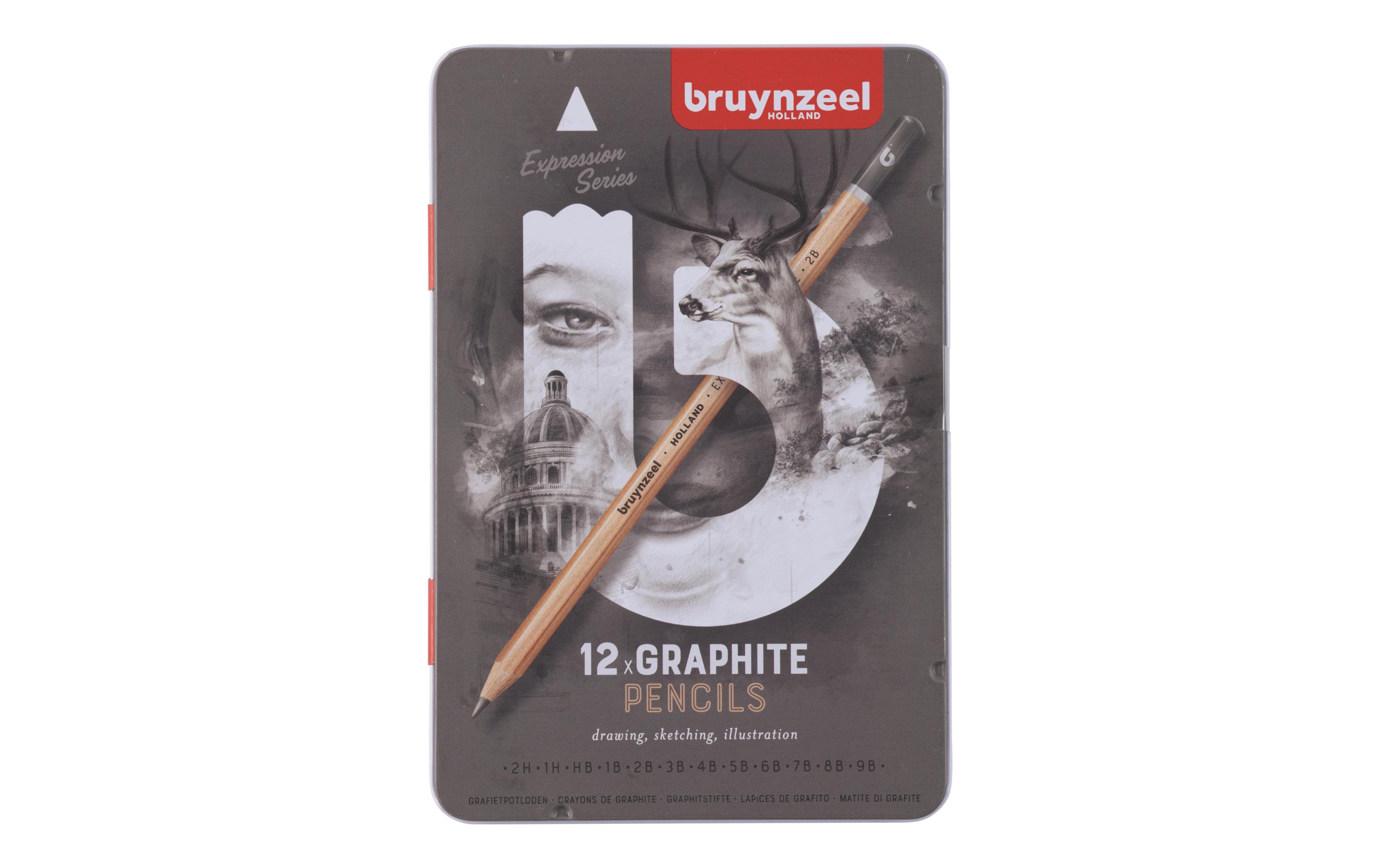 Bruynzeel Bleistift Expression 2.2 - 3.6 mm, 12 Stück