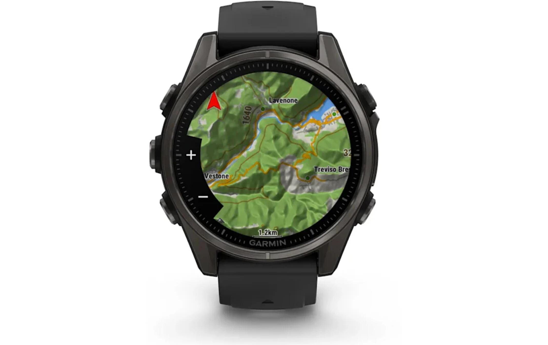 GARMIN Sportuhr Fenix 8 AMOLED Sapphire, 43 mm Dunkelgrau