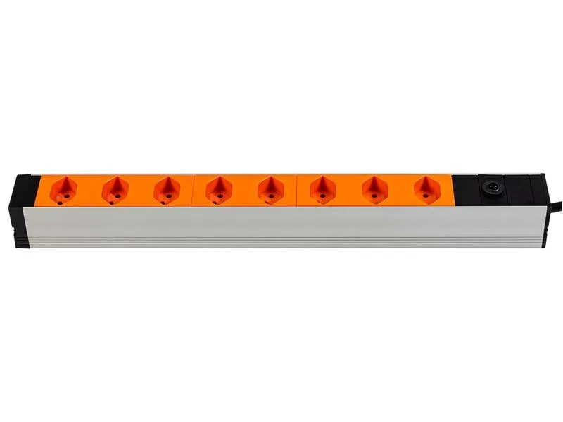 FURBER.power 19 Steckdosenleiste 8x T13 Orange
