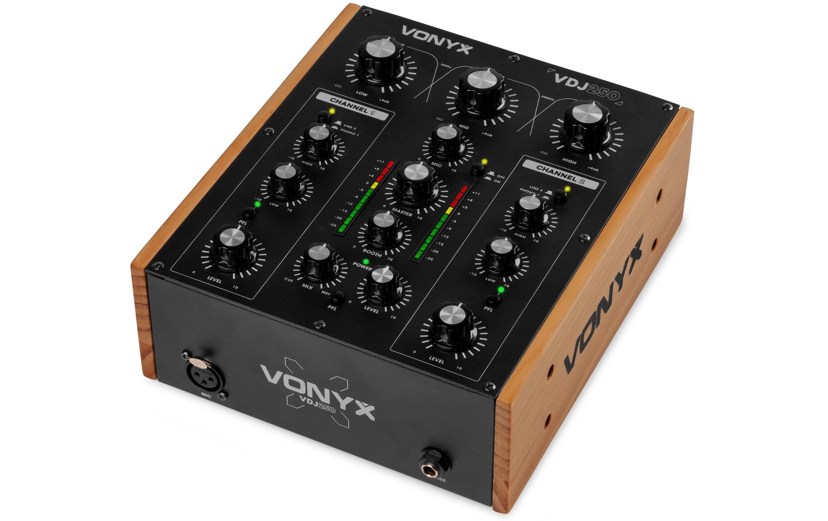 Vonyx VDJ250 2-Kanal Rotary DJ Mixer Vonyx VDJ250 2-Kanal Rotary DJ Mixer