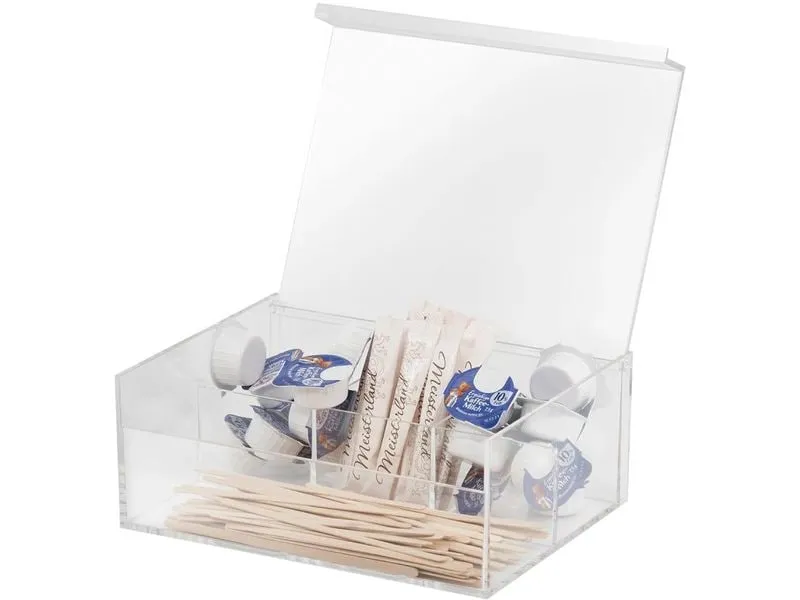 APS Teebox / Multibox, ca. 22 x 17 cm, H8.5 cm Weiss/Transparent APS Teebox / Multibox, ca. 22 x 17 cm, H8.5 cm Weiss/Transparent