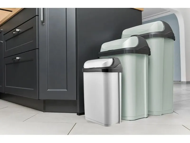 keeeper Abfalleimer Rasmus 10 l, Rolldeckel, light silver keeeper Abfalleimer Rasmus 10 l, Rolldeckel, light silver