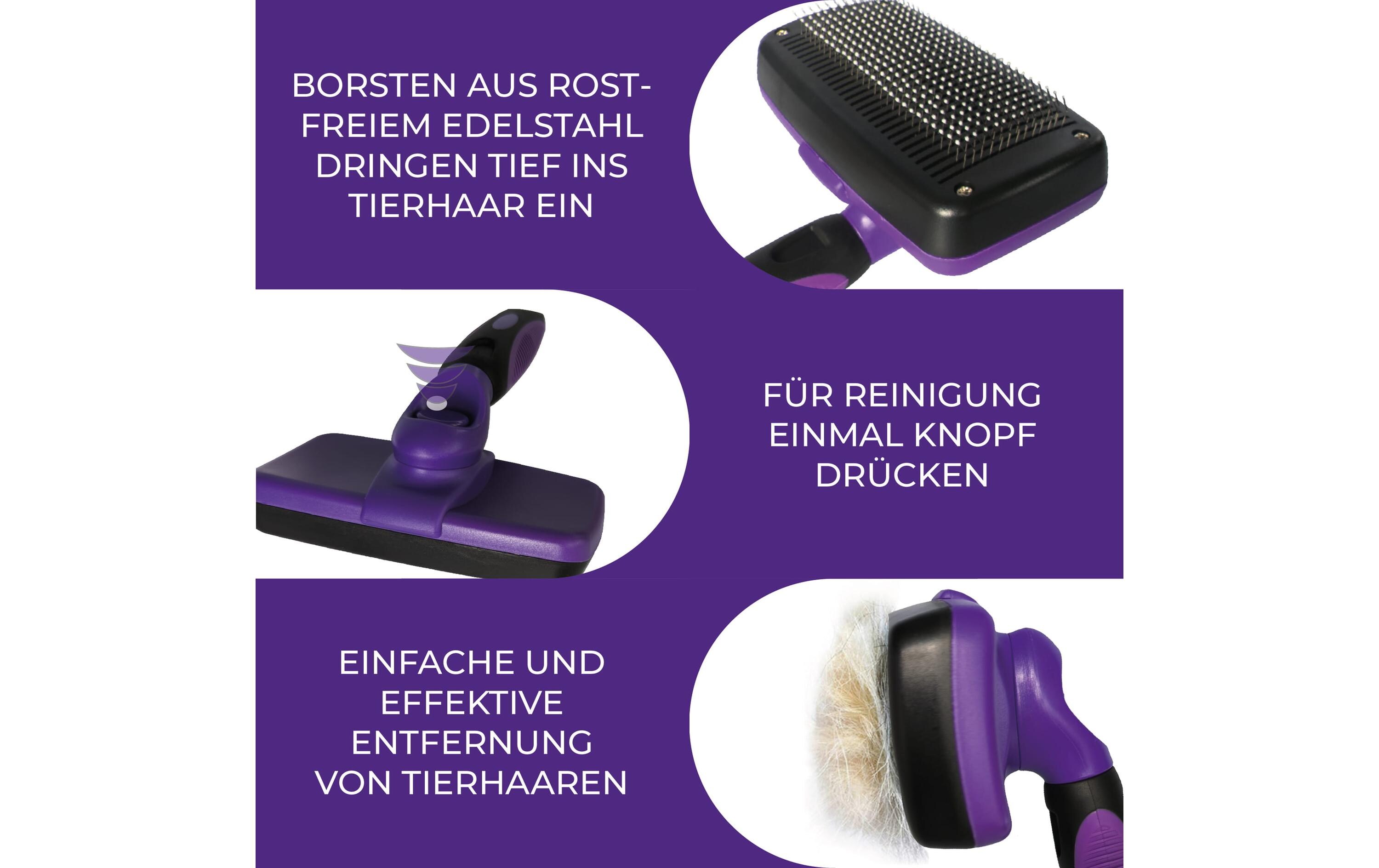 Quick Aid Ergo Selbstreinigende Haustierbürste