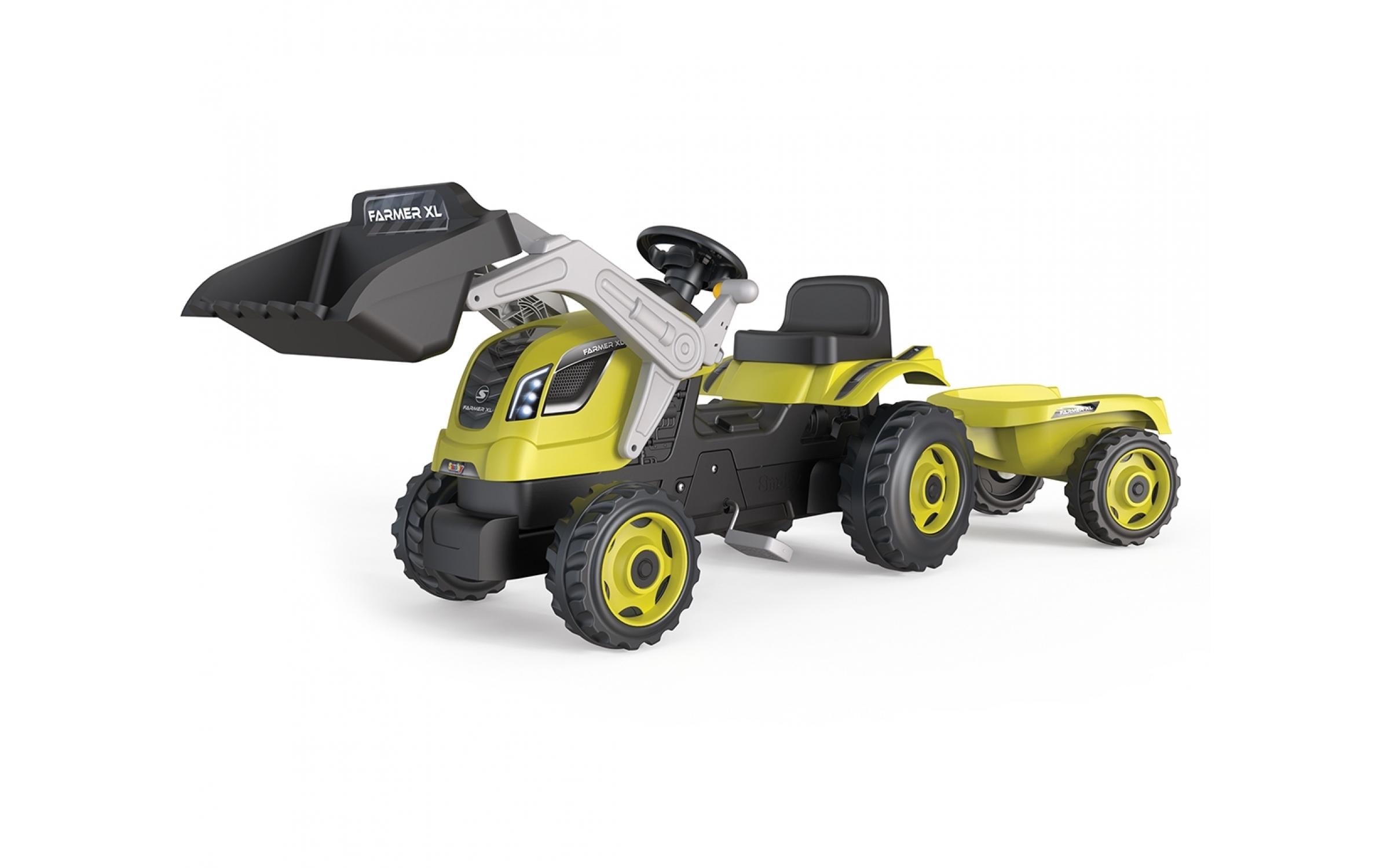 Smoby Traktor Farmer Max mit Anhänger