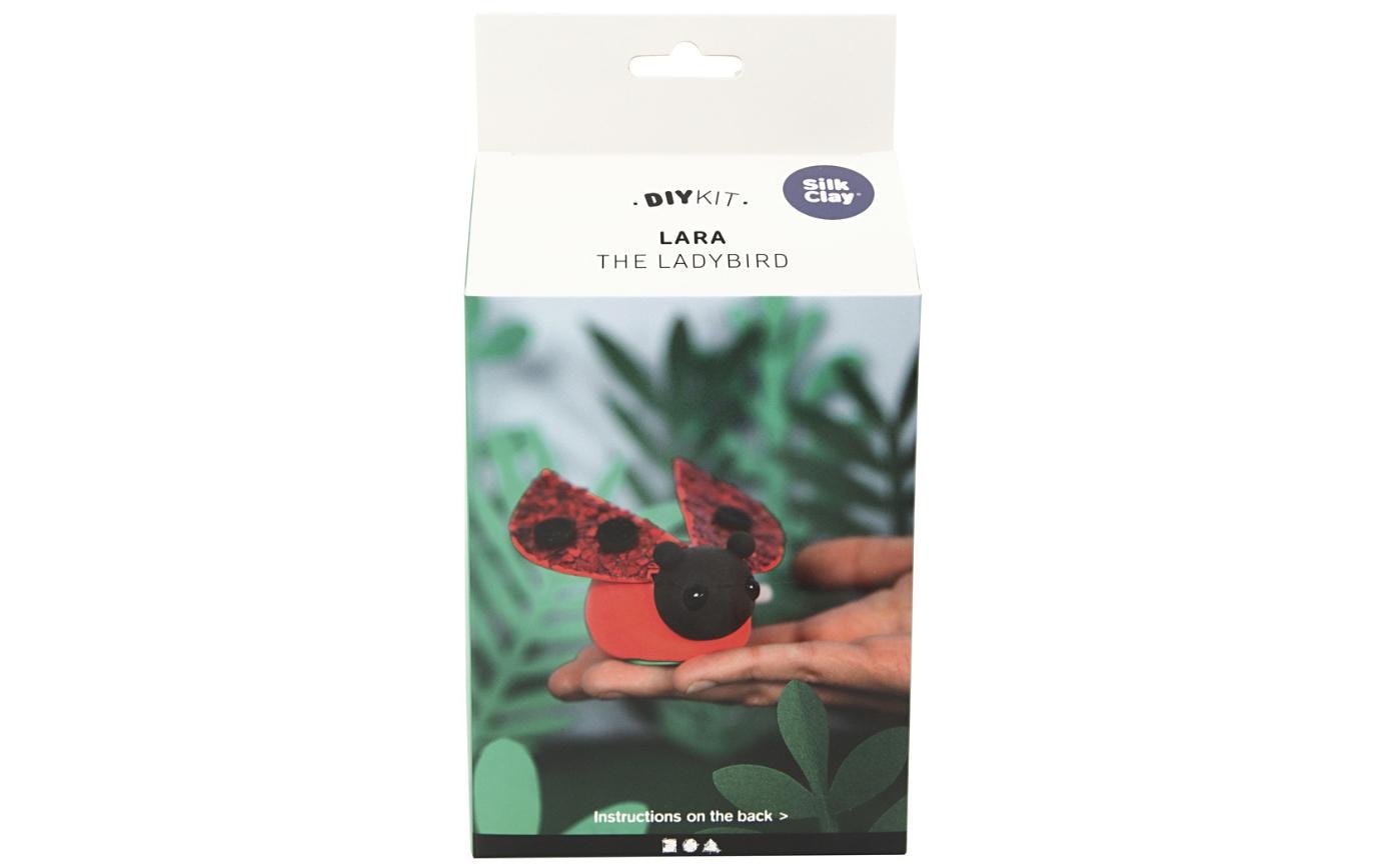 Creativ Company Modellier-Set Silk Clay Marienkäfer, 1 Set