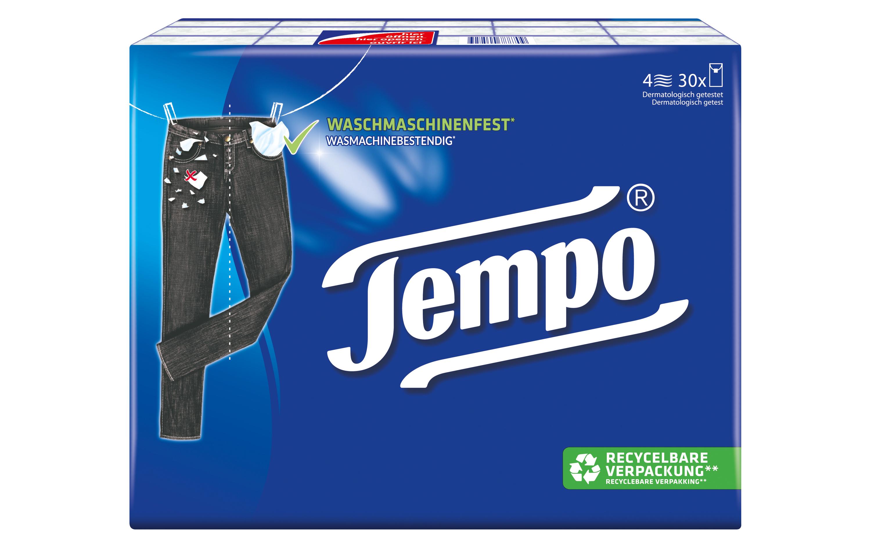 Tempo Taschentücher Classic 4-lagig 30 x 10 Stück Tempo Taschentücher Classic 4-lagig 30 x 10 Stück