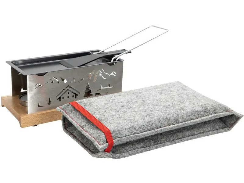 Nouvel Teelicht-Raclette Bergdorf Silber