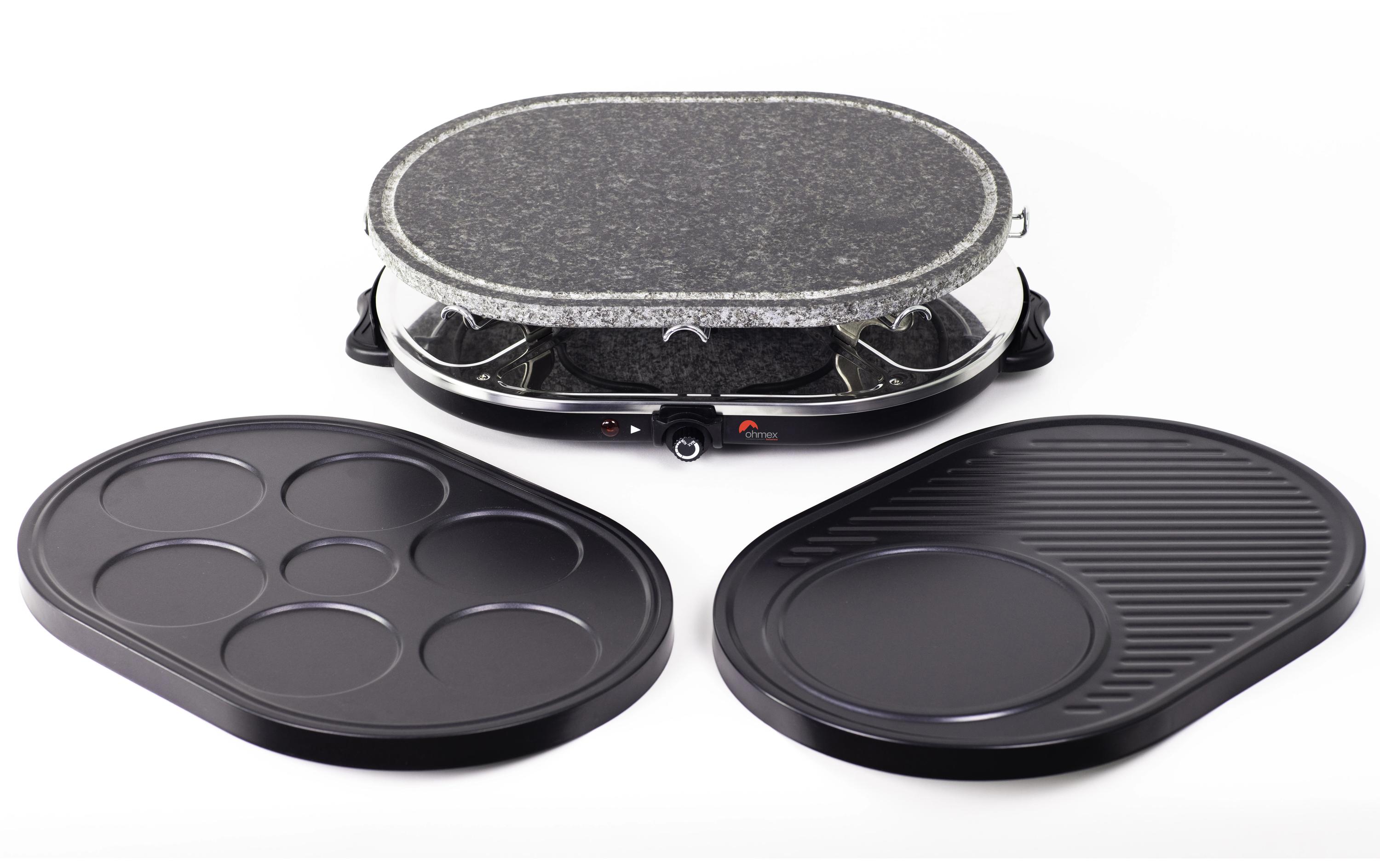 OHMEX Raclette / Crêpes / Grill OHM-GRIL-4004 8 Personen