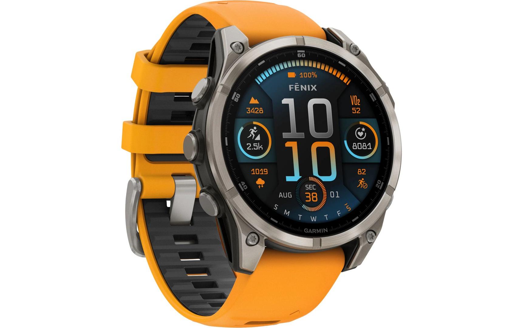 GARMIN Sportuhr Fenix 8 AMOLED Sapphire, 47 mm Graphit/Titan GARMIN Sportuhr Fenix 8 AMOLED Sapphire, 47 mm Graphit/Titan