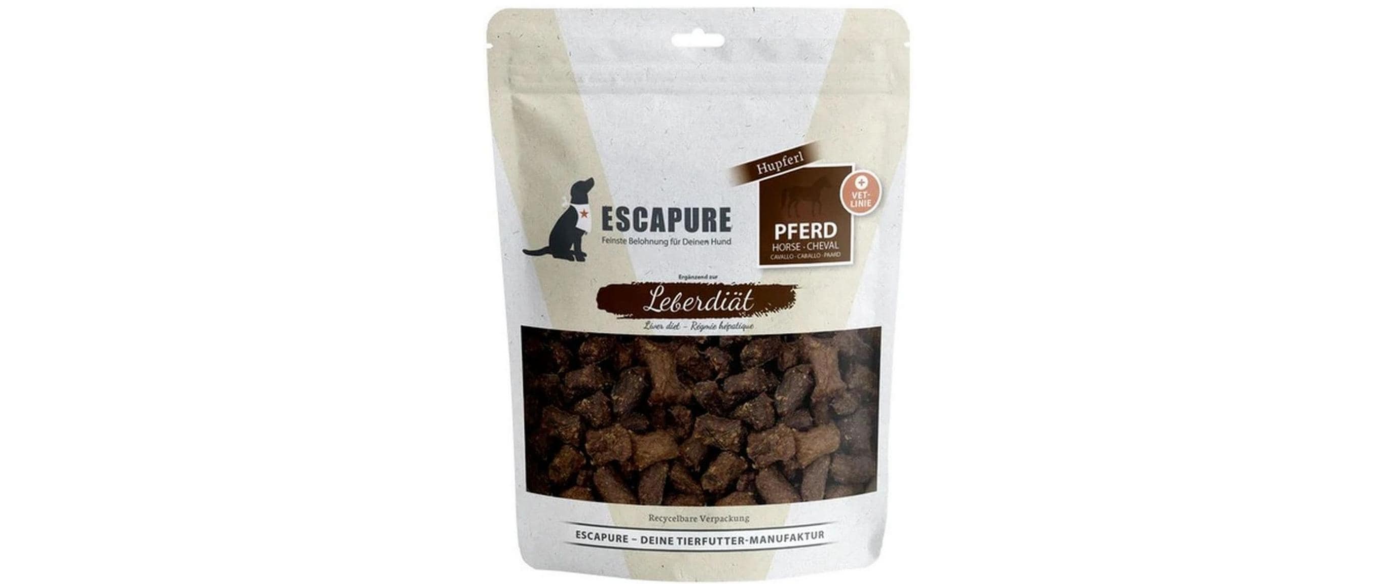 Escapure VET-Linie Trockenfutter Leberdiät Hupferl Pferd 0.15 kg