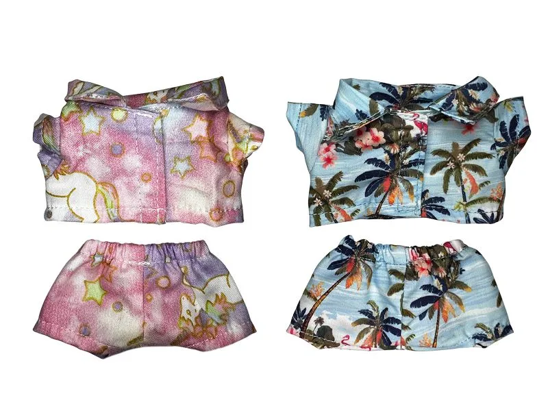 Nize Puppenkleidung Labubu Outfit Palme/Einhorn