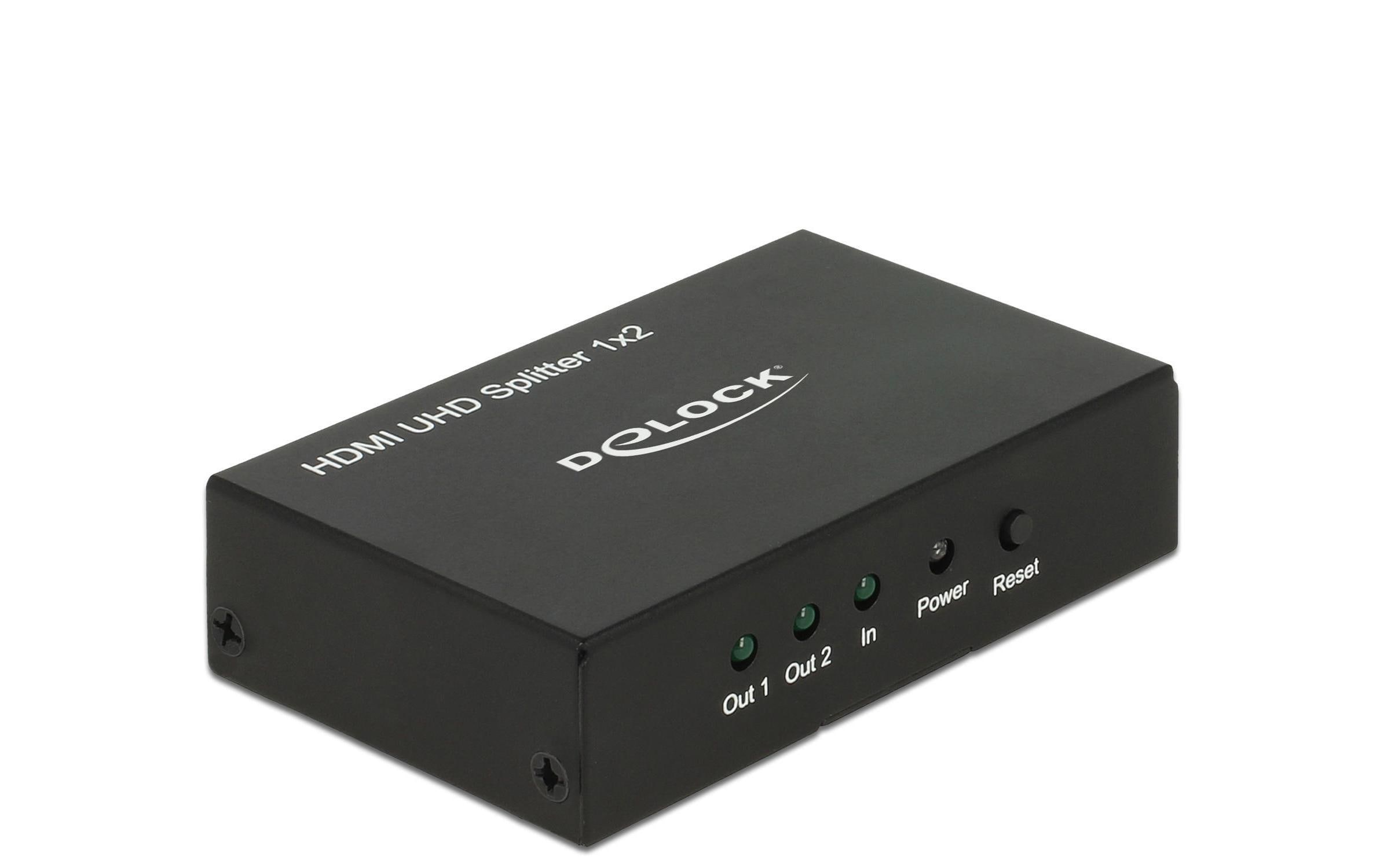 Delock 2-Port Signalsplitter HDMI – HDMI 4K/60Hz Delock 2-Port Signalsplitter HDMI – HDMI 4K/60Hz