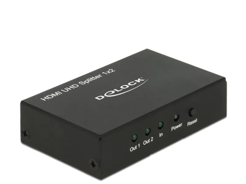 Delock 2-Port Signalsplitter HDMI – HDMI 4K/60Hz